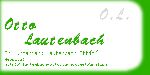 otto lautenbach business card